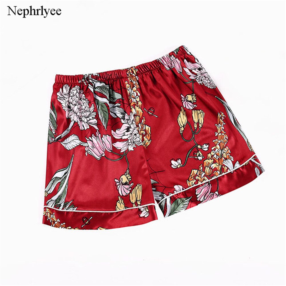 New Women Short Pant Casual Lady Lovely Loose Soft Imitation Silk Pants Summer Leisure Shorts Home Clothes S00306