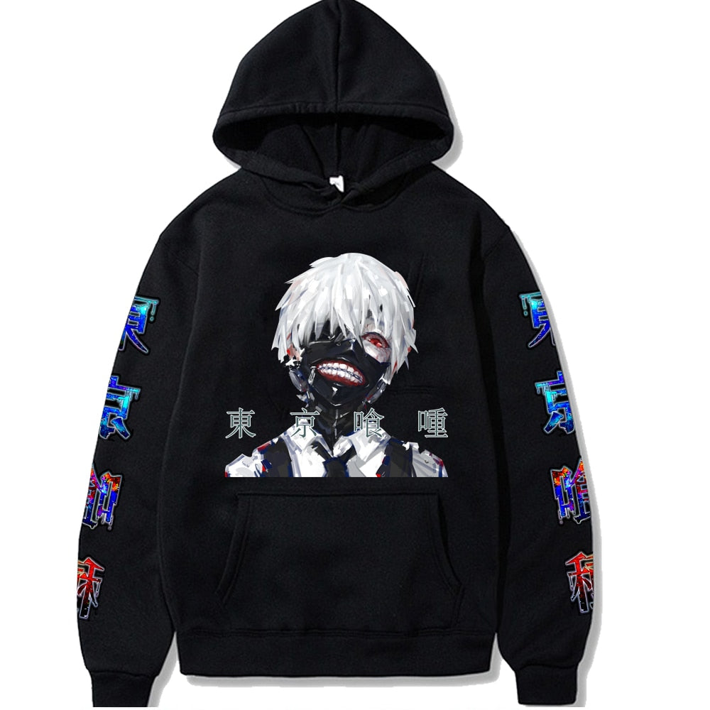 Tokyo Ghoul Anime Manga Hoodie Kaneki Ken Printed Men/women Hoodie Long Sleeve Sweatshirt