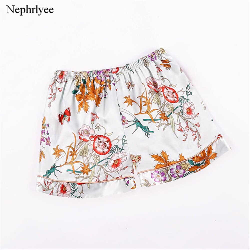 New Women Short Pant Casual Lady Lovely Loose Soft Imitation Silk Pants Summer Leisure Shorts Home Clothes S00306