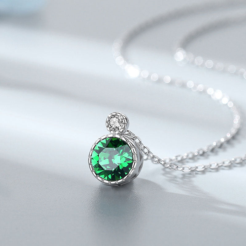 Ocean Heart 925 Sterling Silver Necklace Fashion All-match Clavicle Chain Women Autumn/Winter Sweater Chain