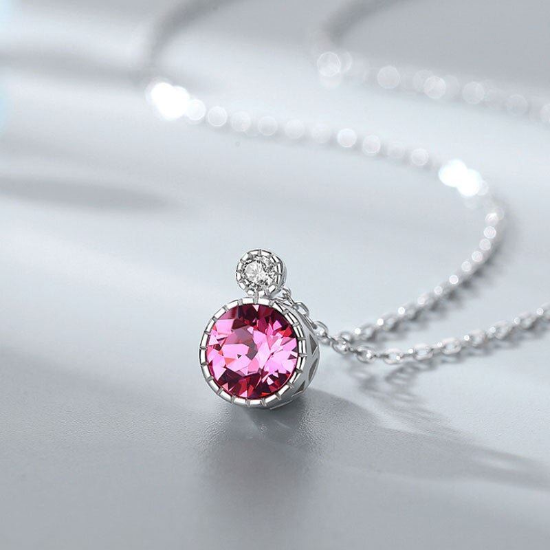 Ocean Heart 925 Sterling Silver Necklace Fashion All-match Clavicle Chain Women Autumn/Winter Sweater Chain
