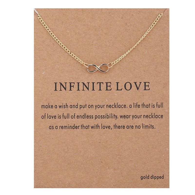 New Trendy Alloy Cute Elegant Sun Love Star Leaves Clover Unicorn Luck Pendant Necklaces for Women Fashion Accessories Jewelry