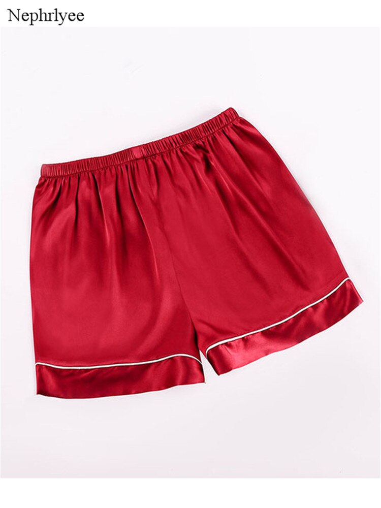New Women Short Pant Casual Lady Lovely Loose Soft Imitation Silk Pants Summer Leisure Shorts Home Clothes S00306