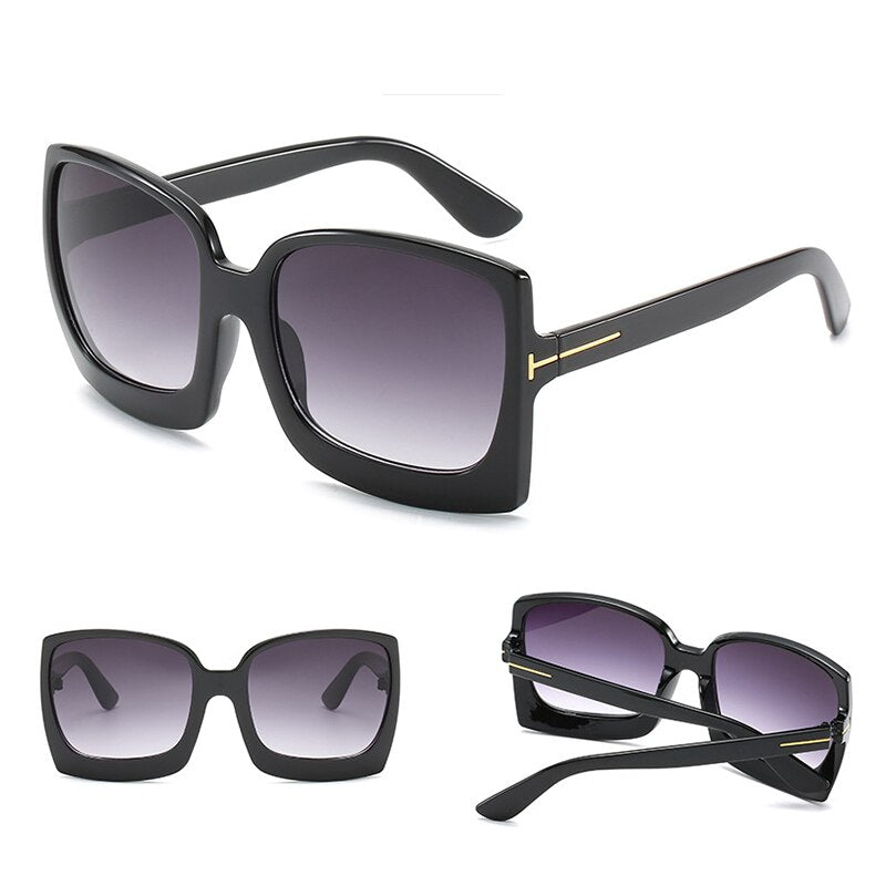 Square Oversized Women Sunglasses 2020 Brand Designer Female Big Frame Sunglass UV400 gafas de sol mujer Sun glasse Women