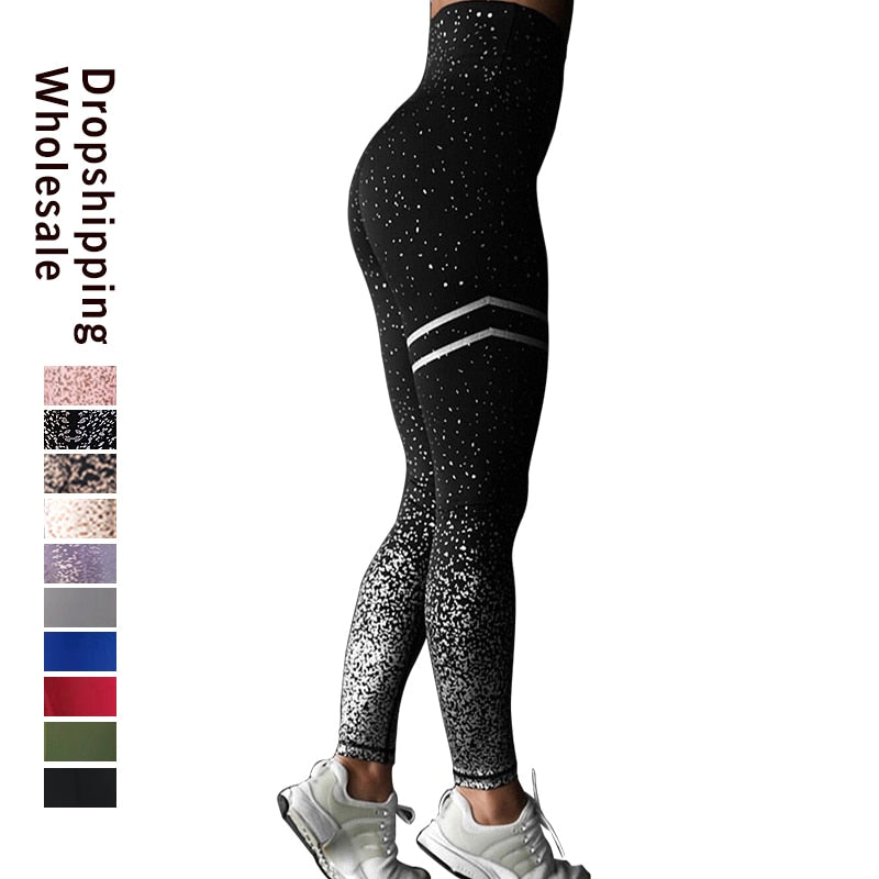 LAISIYI Printed Leggings Women Fitness Leggings For Women Pink Jeggings Sportswear Femme High Waist Exercise Leggings Women