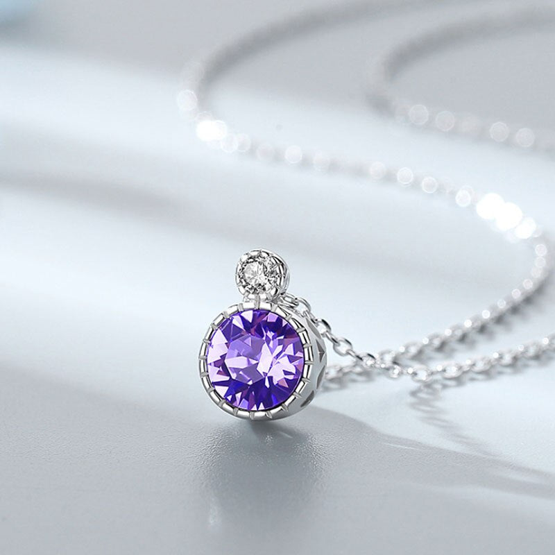 Ocean Heart 925 Sterling Silver Necklace Fashion All-match Clavicle Chain Women Autumn/Winter Sweater Chain