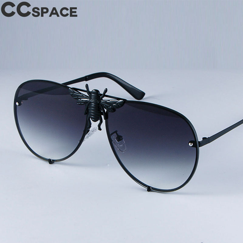 47850 Luxury Metal Big Bee Pilot Sunglasses Gradient Lenses UV400 Retro Men Women Shades