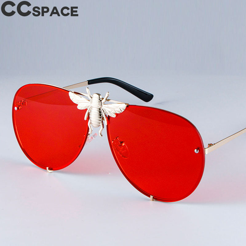 47850 Luxury Metal Big Bee Pilot Sunglasses Gradient Lenses UV400 Retro Men Women Shades