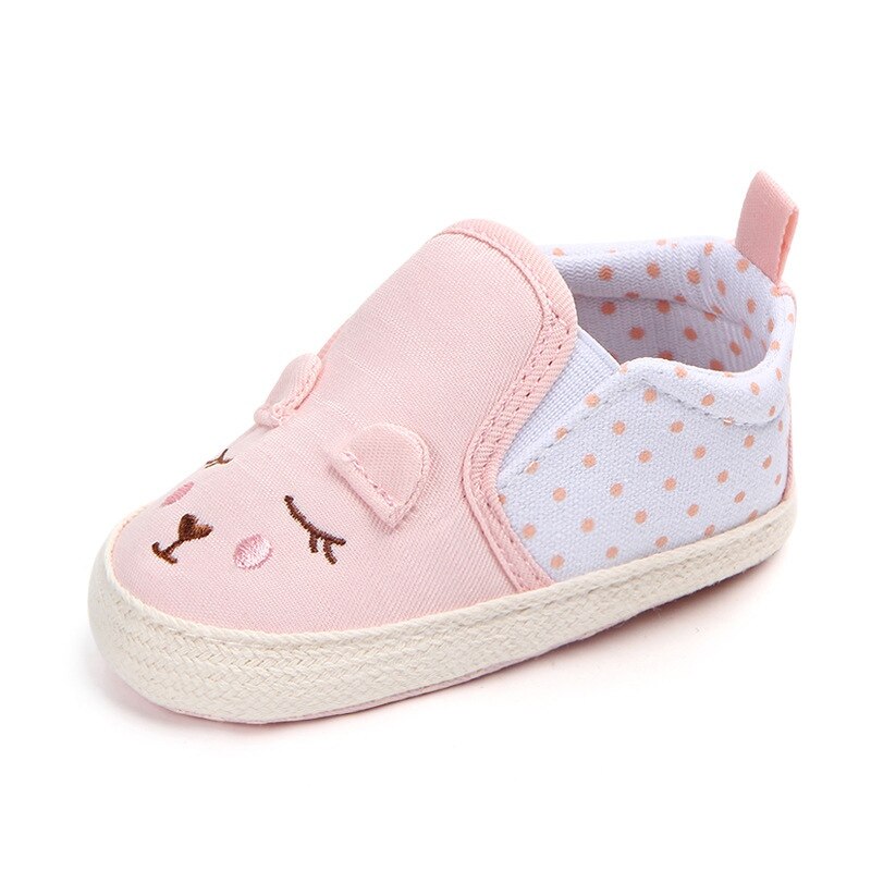 Baby Girls Shoes Animal Pattern Baby Shoes Anti-slip Toddler Crib First Walkers 0-18 MonthsY13