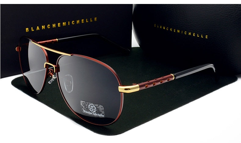 High Quality Sunglasses Men Polarized UV400 Driving Sun Glasses Mens Vintage Anti-glare Sunglass 2020 okulary oculos With Box