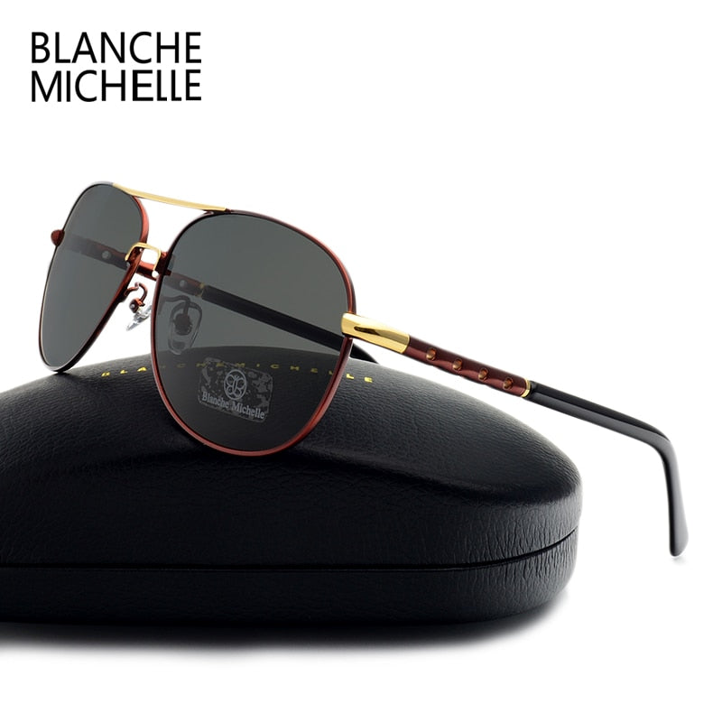High Quality Sunglasses Men Polarized UV400 Driving Sun Glasses Mens Vintage Anti-glare Sunglass 2020 okulary oculos With Box