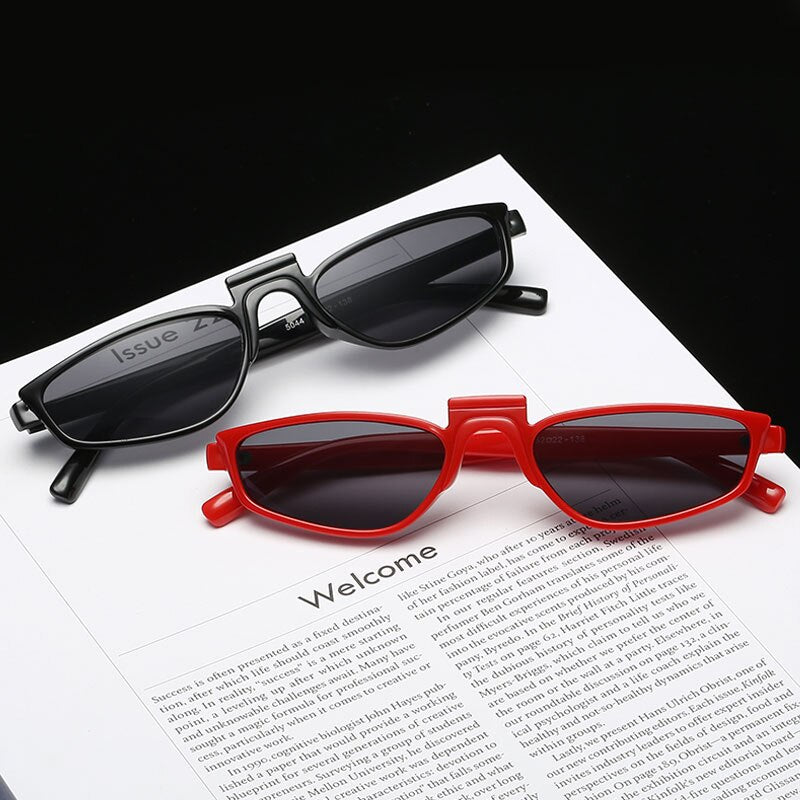 Small sunglass square fashion supermodel sunglasses Shocked personality sunglass women metal hinges bright sunglases
