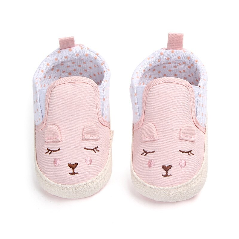 Baby Girls Shoes Animal Pattern Baby Shoes Anti-slip Toddler Crib First Walkers 0-18 MonthsY13