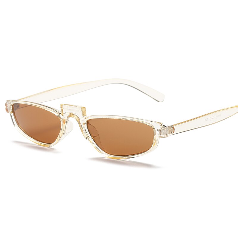 Small sunglass square fashion supermodel sunglasses Shocked personality sunglass women metal hinges bright sunglases