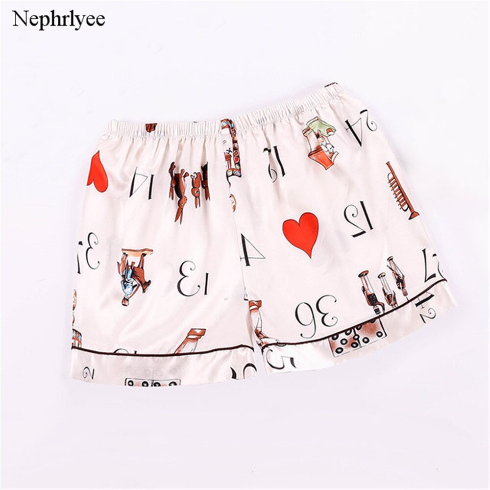 New Women Short Pant Casual Lady Lovely Loose Soft Imitation Silk Pants Summer Leisure Shorts Home Clothes S00306