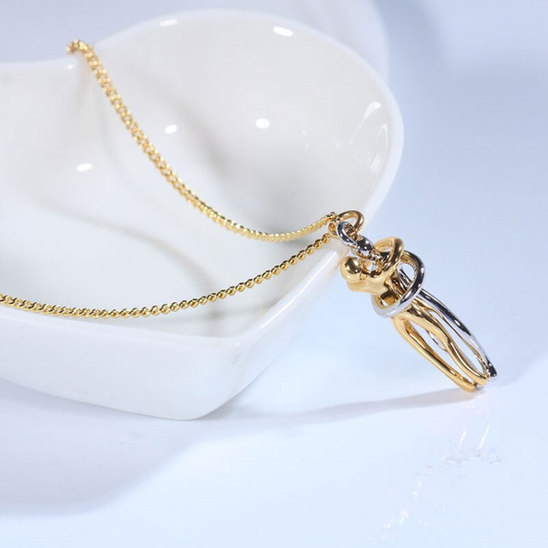 Creative personality couple couple hug couple necklace love men and women jewelry pendant