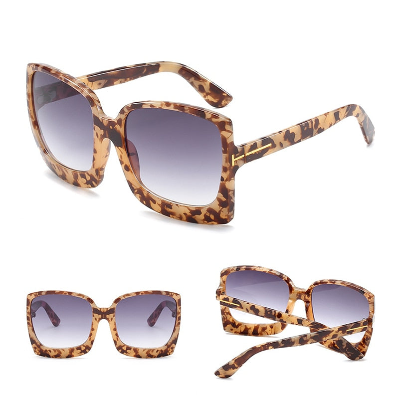 Square Oversized Women Sunglasses 2020 Brand Designer Female Big Frame Sunglass UV400 gafas de sol mujer Sun glasse Women
