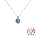 Ocean Heart 925 Sterling Silver Necklace Fashion All-match Clavicle Chain Women Autumn/Winter Sweater Chain